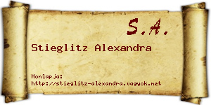 Stieglitz Alexandra névjegykártya